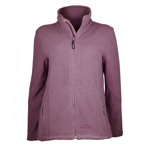 SHERPA PREMIUM PHURBA FLEECE WOMENS JACKET - MAUVE 