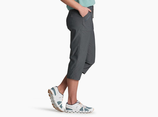 Kuhl Trekr Pull On Kapri Charcoal Womens