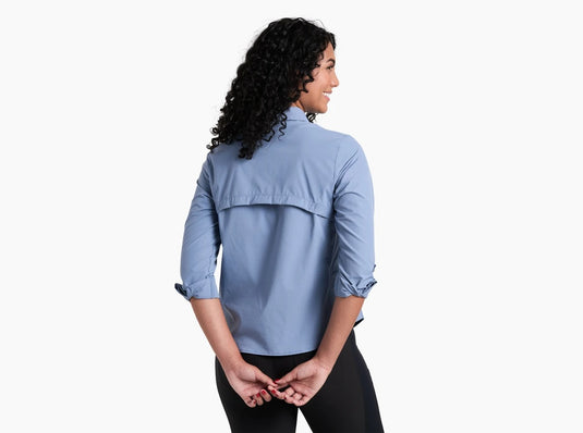 Kuhl Wander Long Sleeve Womens Shirt - Blue Cove
