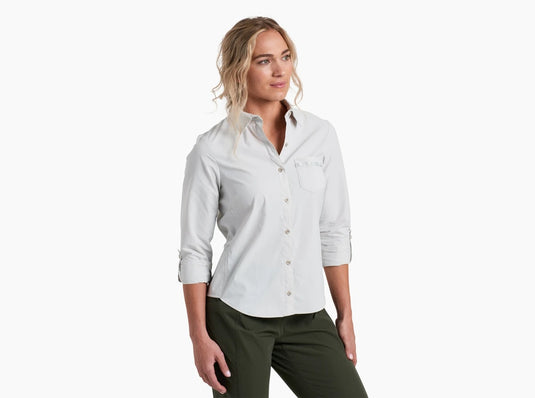 Kuhl Wander Long Sleeve Womens Shirt - Mist