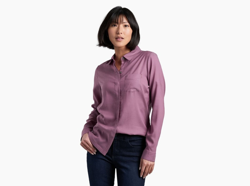 Load image into Gallery viewer, Kuhl Hadley Shirt L/S Mauve W
