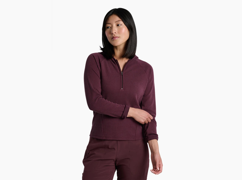 Load image into Gallery viewer, Kuhl Remi 1/2 Zip Hoody Raisin Womens
