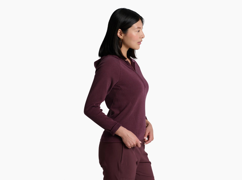 Load image into Gallery viewer, Kuhl Remi 1/2 Zip Hoody Raisin Womens
