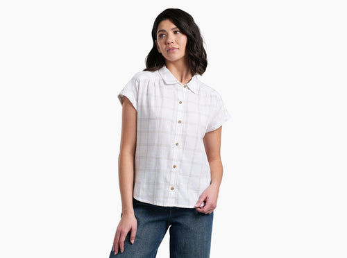 Kuhl Wylde Womens Short Sleeve Shirt - White