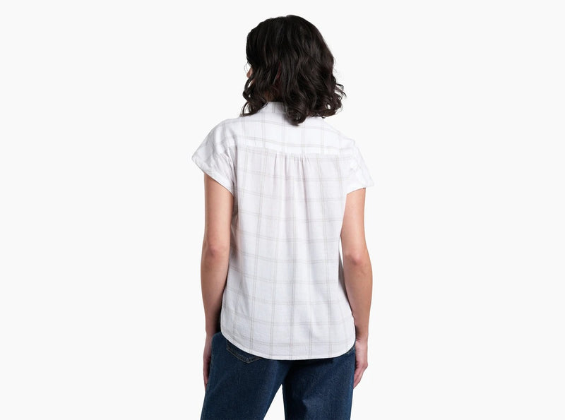 Load image into Gallery viewer, Kuhl Wylde Womens Short Sleeve Shirt - White
