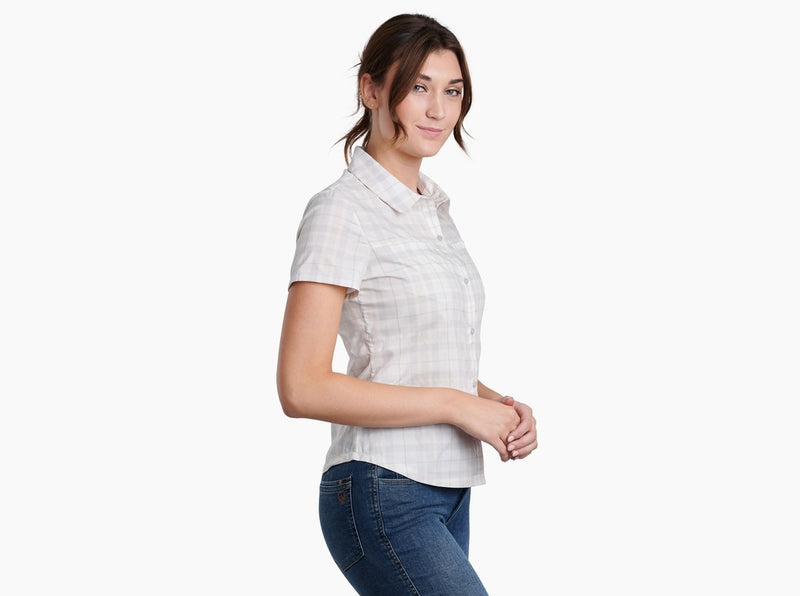 Load image into Gallery viewer, KUHL KAMP SHORT SLEEVE WOMENS SHIRT - SEA SALT

