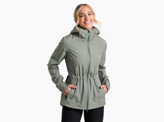 Kuhl Stretch Voyager Womens Rain Jacket - Soft Pine