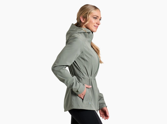 Kuhl Stretch Voyager Womens Rain Jacket - Soft Pine