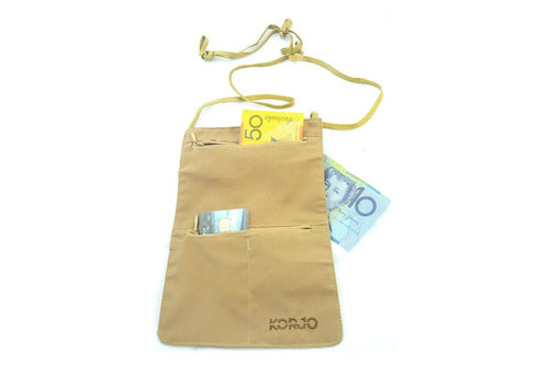 Korjo RFID Money Neck Pouch