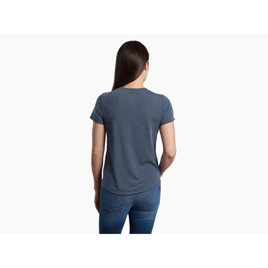 Kuhl Konstance Short Sleeve Womens Tee - Metal Blue
