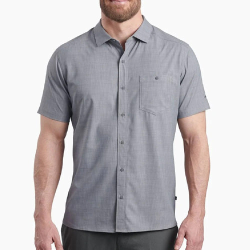 Kuhl Persuadr Short Sleeve Mens Shirt - Anchor Grey

