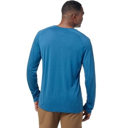 Smartwool Mens 120 Sport Long Sleeve Tee - Light Neptune