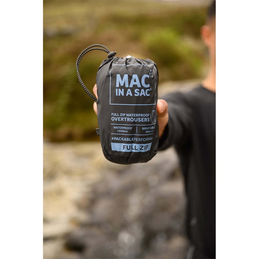 Mac In A Sac Unisex Adults Full Zip Overtrousers - Black 