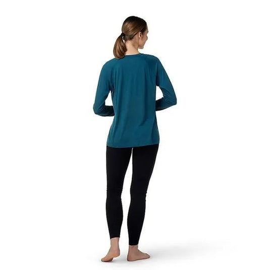 SMARTWOOL 120 SPORT LONG SLEEVE WOMENS TEE - TWILIGHT BLUE