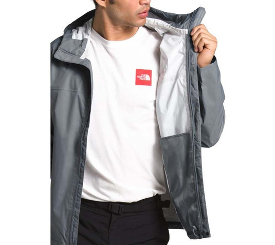 THE NORTH FACE VENTURE 2 MENS RAIN JACKET - MID GREY/TNF BLACK 