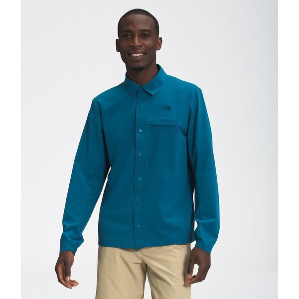 Load image into Gallery viewer, TNF First Trail Mens Long Sleeved Shirt Moroccan Blue
