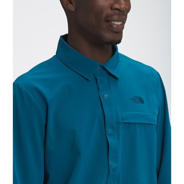 Load image into Gallery viewer, TNF First Trail Mens Long Sleeved Shirt Moroccan Blue
