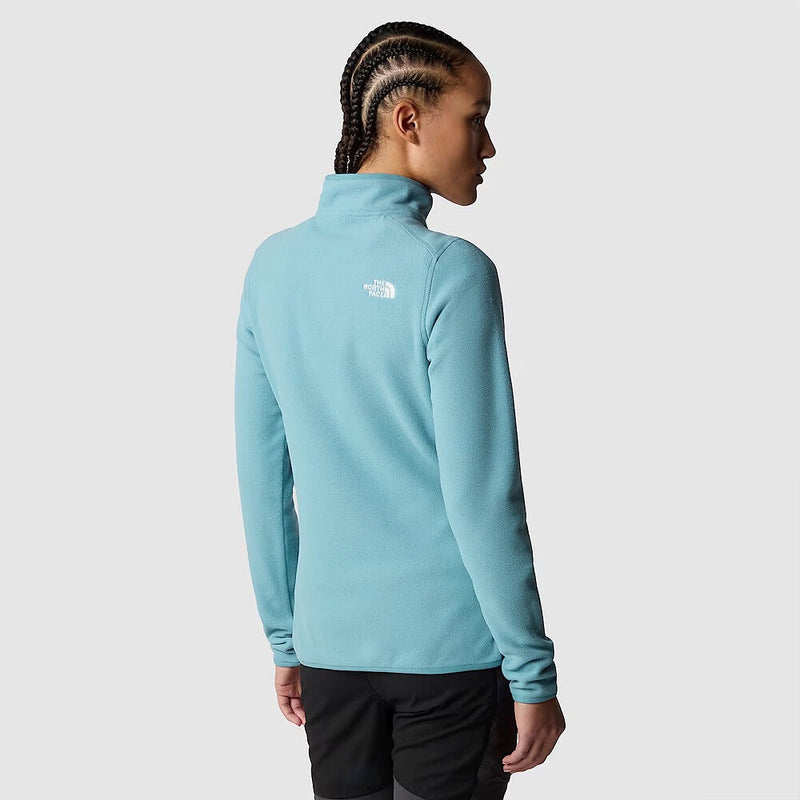 Load image into Gallery viewer, The North Face Glacier Quarter Zip Womens Jacket - Algae Blue 

