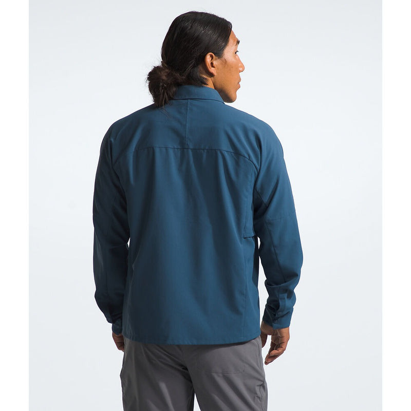 Load image into Gallery viewer, The North Face Mens Long Sleeve First Traiil Shirt - Shady Blue 
