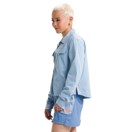 The North Face First Trail Long Sleeve Womens Shirt - Steel Blue