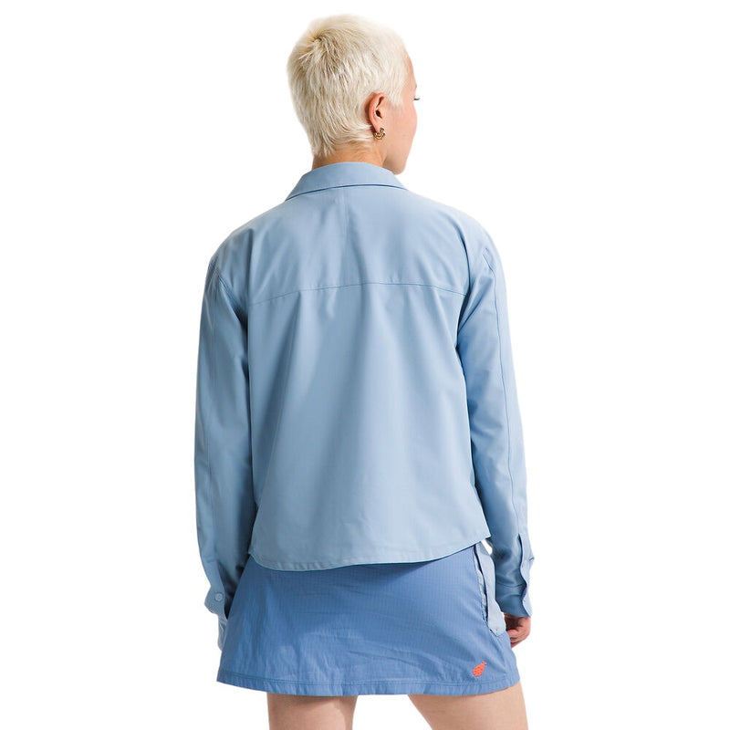 Load image into Gallery viewer, The North Face First Trail Long Sleeve Womens Shirt - Steel Blue
