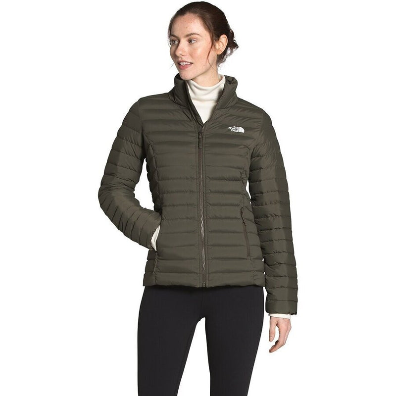Load image into Gallery viewer, TNF Stretch Down Jacket New Taupe Green Womens
