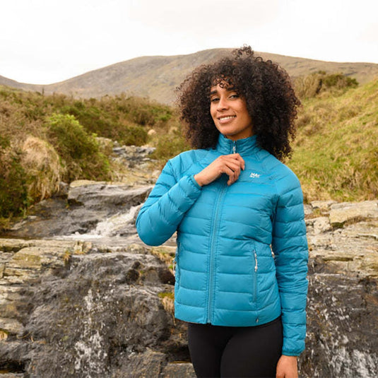 Mac In A Sac Adults Ladies Polar Reversible Down Jacket - Petrol/Grey 