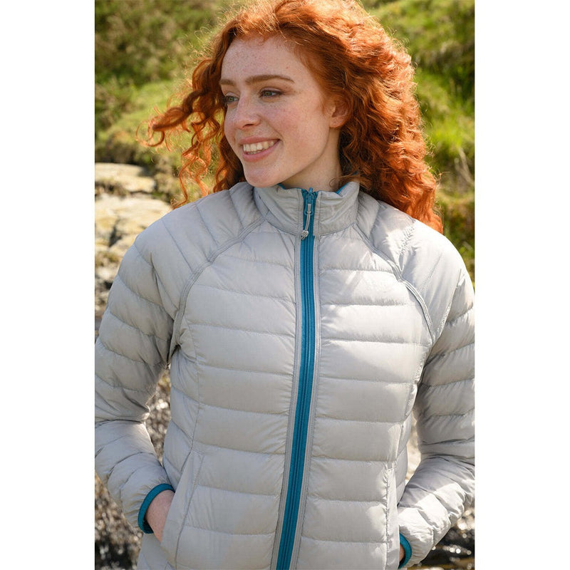 Load image into Gallery viewer, Mac In A Sac Adults Ladies Polar Reversible Down Jacket - Petrol/Grey 
