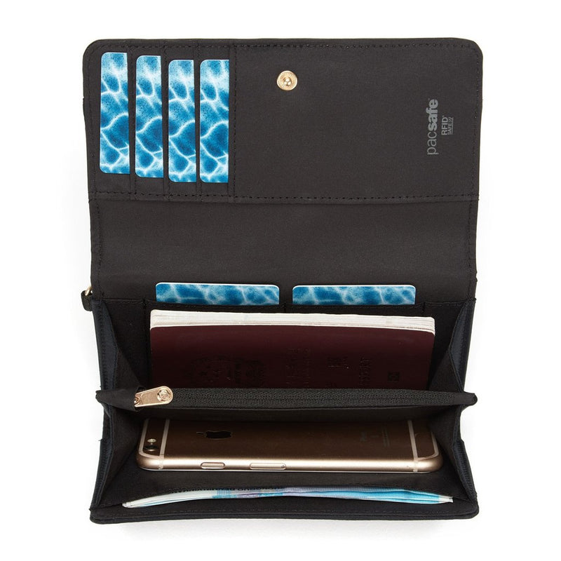 Load image into Gallery viewer, Pacsafe RFIDSafe Clutch Wallet Black
