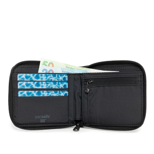 Pacsafe RFIDSafe Zip Around Wallet - Black