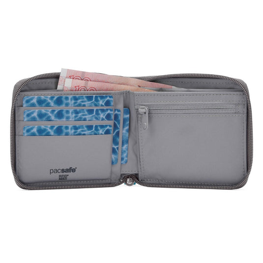 Pacsafe RFIDSafe Zip Around Wallet - Stone