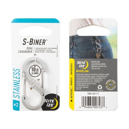Load image into Gallery viewer, Night Ize S Biner Size 2 Stainless

