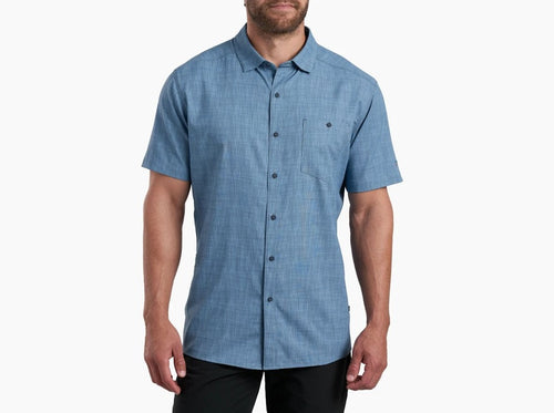 Kuhl Persuadr Short Sleeve Mens Shirt - Blue Jay