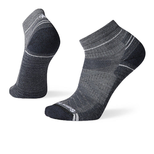 SMARTWOOL HIKE LIGHT CUSHION ANKLE SOCKS - MED GREY