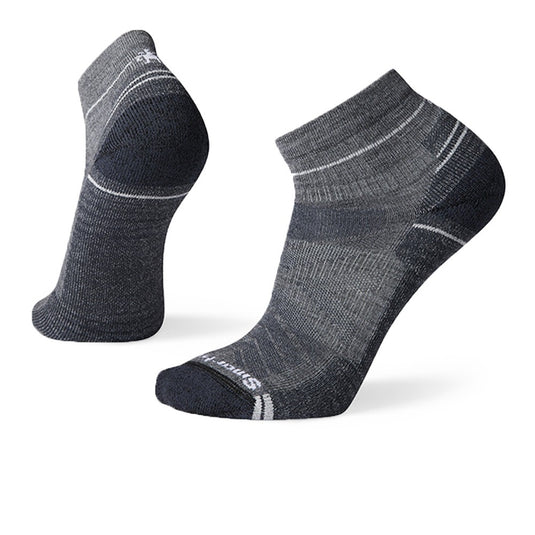 SMARTWOOL HIKE LIGHT CUSHION ANKLE SOCKS - MED GREY