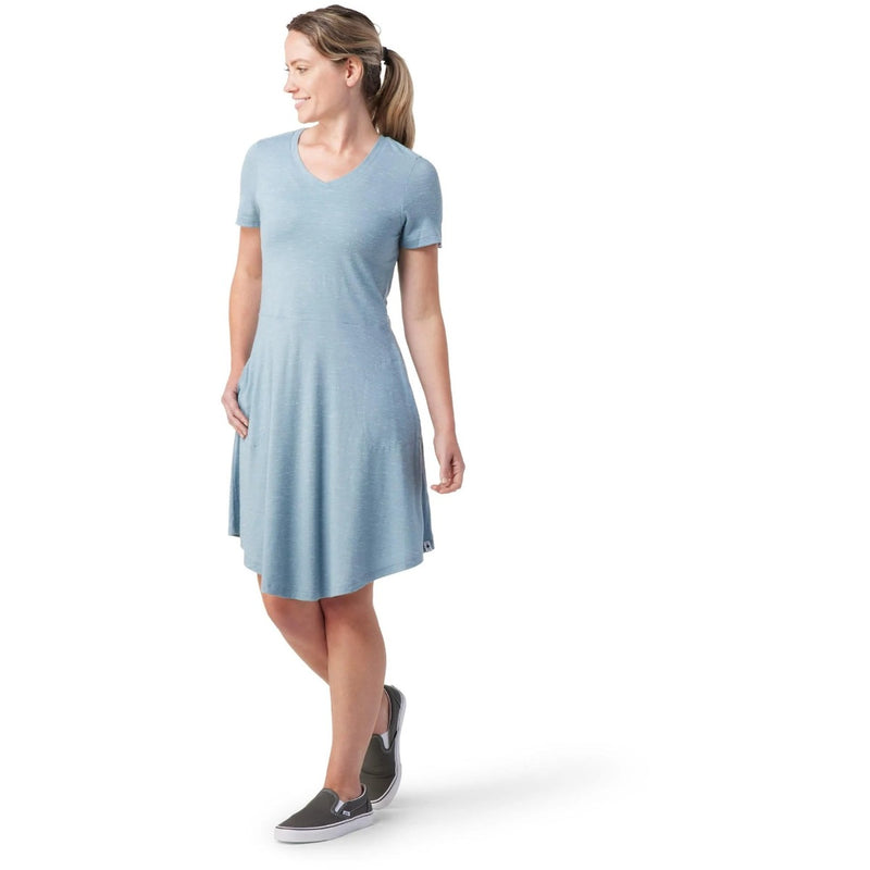 Load image into Gallery viewer, Smartwool Everyday Merino Dress - Storm Blue Heather 
