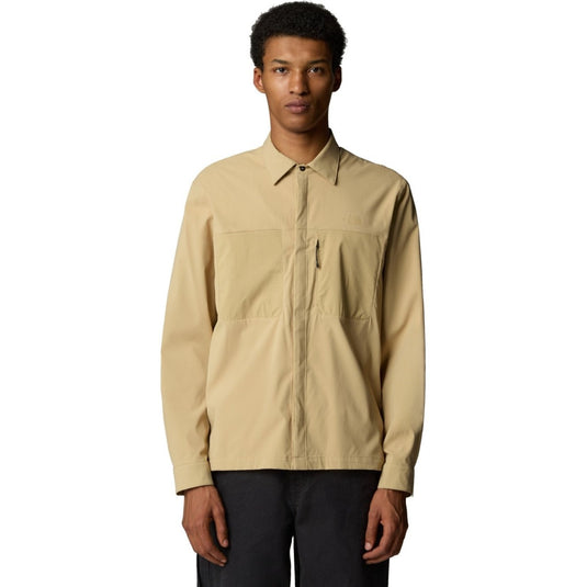 The North Face Mens Long Sleeve Lightrange Shirt - Khaki Stone