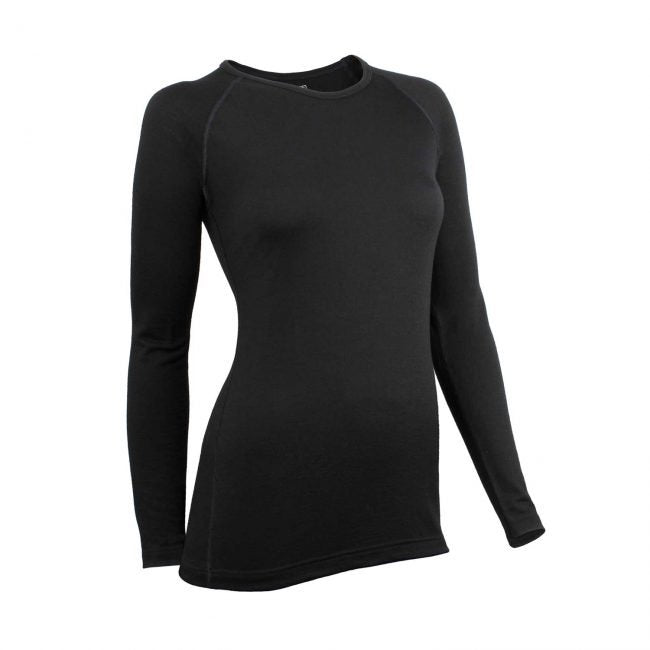 Load image into Gallery viewer, Wilderness Wear Light Merino l/s Black W
