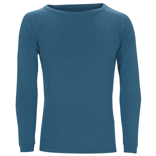 SHERPA MERINO 240GSM TOP - STEEL BLUE
