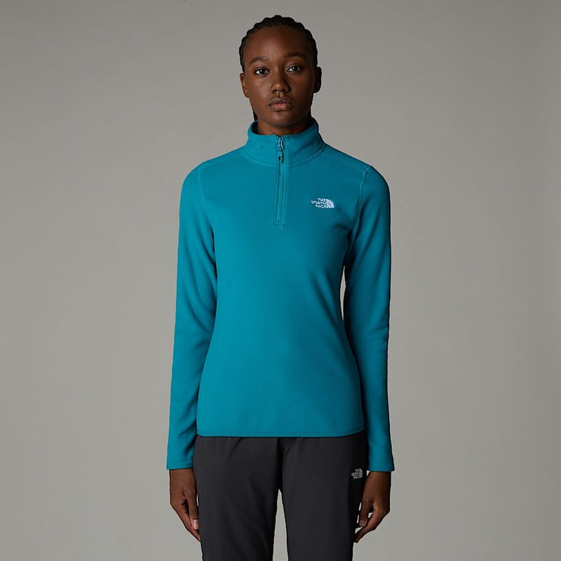 Load image into Gallery viewer, The North Face TKA Glacier Quarter Zip Womens Fleece - Deep Teal
