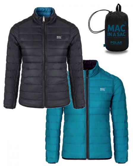 Mac in a Sac - Polar Down Reversible Jacket Black/Teal
