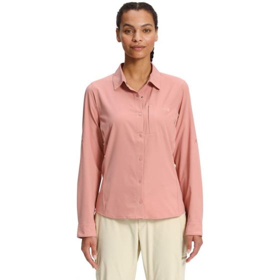 THE NORTH FACE FIRST TRAIL UPF L/S WOMENS SHIRT - ROSE DAWN