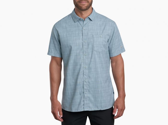 Kuhl Persuadr Short Sleeve Shirt - Aqua Haze