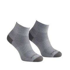 Wright Sock Coolmesh Qtr Sock Grey